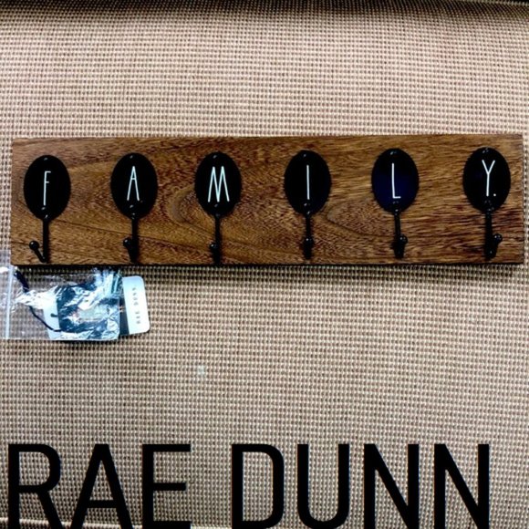Rae Dunn Other - Rae Dunn FAMILY Coat Hooks Entryway